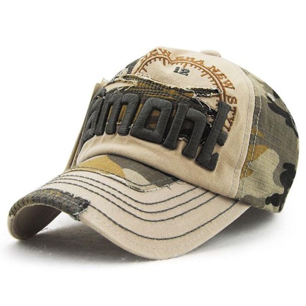 

2019 new summer camouflage embroidered baseball cap men women hat grinding design cotton hat hip hop caps snapback wmtwar xhlove, Black;white