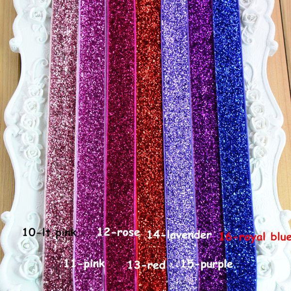 

shine 30pcs 5/8''glitter baby elastic headbands