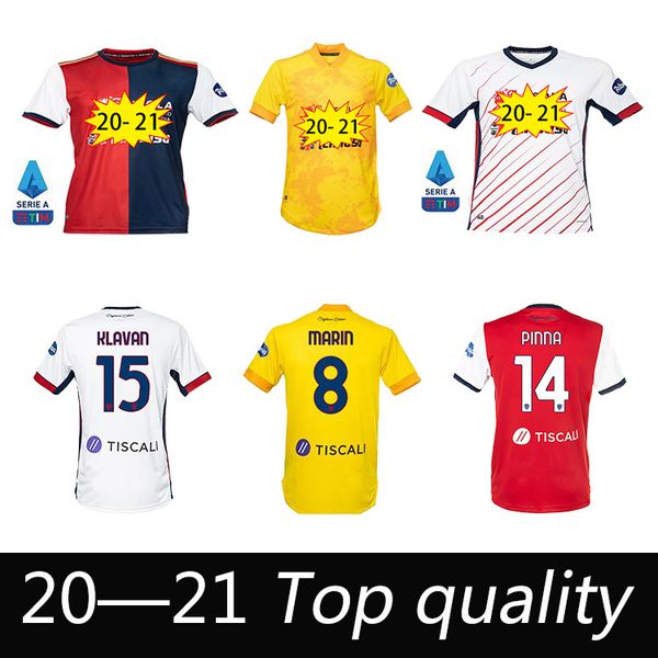 

20 21 cagliari calcio soccer jerseys centenary joao pedro godin nandez nainggolan jersey men kids kit maglie da anniversary, Black;yellow