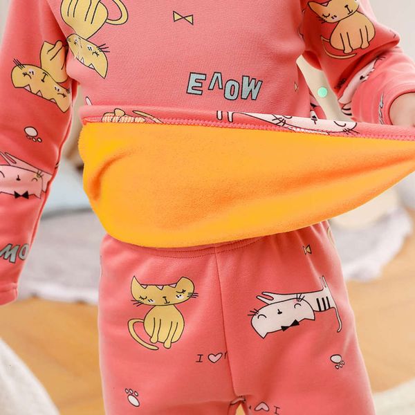 

boys warm suit plush winter and thickened girls cute cartoon pajamas baby comfortable home cloth children's wear 1yo1rkt7bi6e, Blue;red