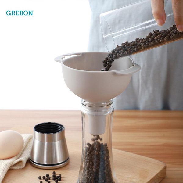 

4 в 1 кухонный комплект воронки бытовой жидкостной масляной воды воды специи вина флэк фильтр воронка пластиковые приготовления кухонные акс