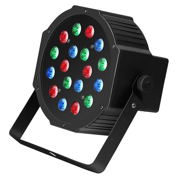 

high quality 30W 18-RGB LED Auto / Voice Control DMX512 High Brightness Mini Stage Lamp (AC 110-240V) Black party bars Moving Head Lights