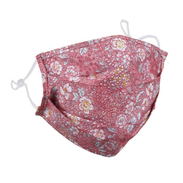 

dustproof mask 2020 smog pm2.5 fashion face masks protection boys girls cotton printed chrysanthemum facemask