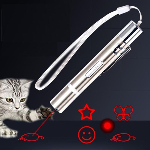 

cat toys pet supplies led laser toy interactive usb pattern funny stick dropship