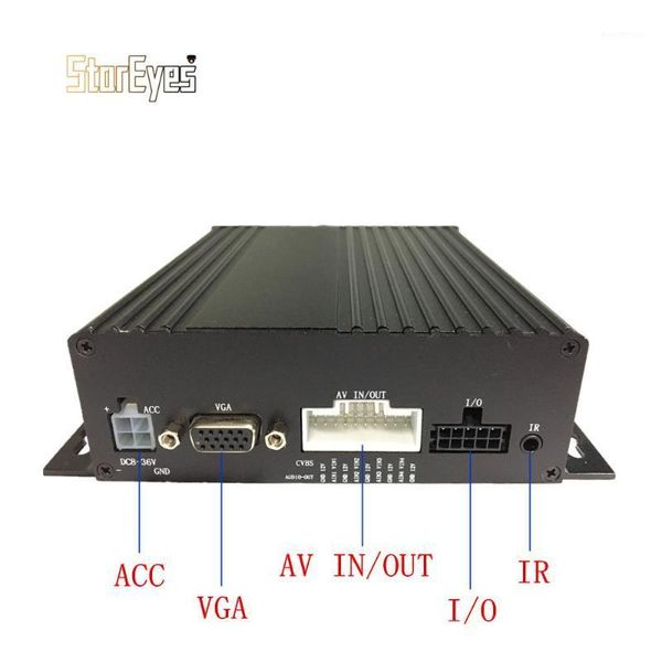 

h.264 ahd 1080p 4 channel truck bus taxi mobile dvr1, Black;white