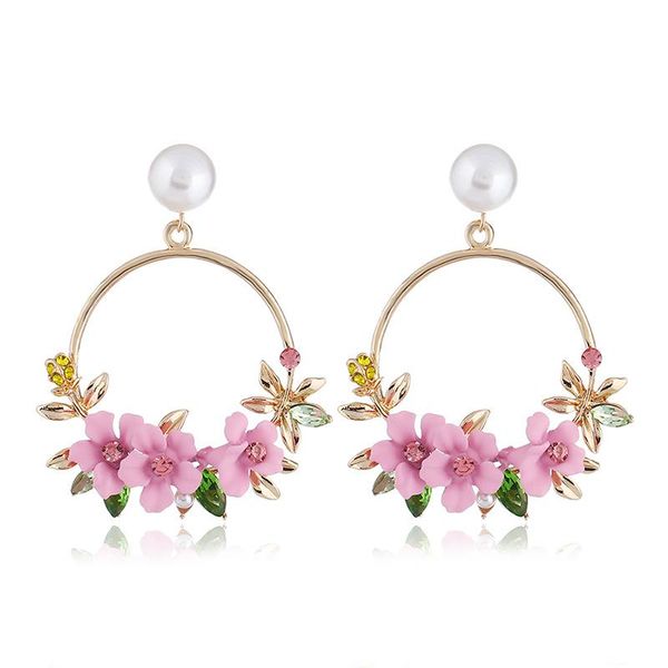 

hoop & huggie soayle bohemian tribal jewelry flowers circle fashion earrings accessories earring, Golden;silver