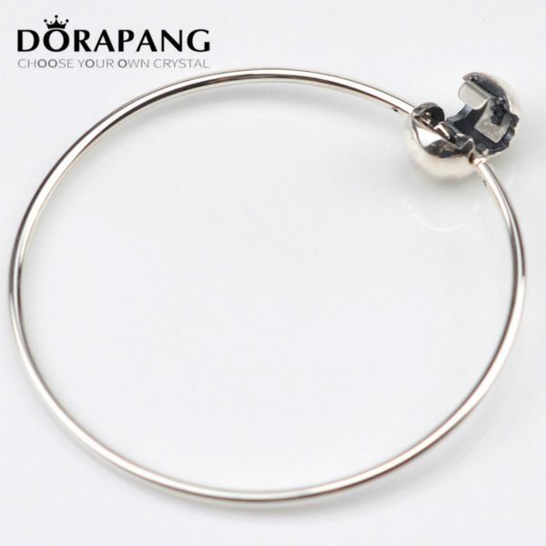 

2021new essence collection bracelets authentic 925 sterling silver bracelet bangle fit european charms beads factory wholesale e1061, Black