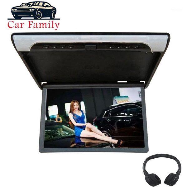 

car family 19 inch hd 1080p video car monitor roof flip down mount ceiling mp5 player with usb/sd/hdmi/sperker/ir/fm transmitter1