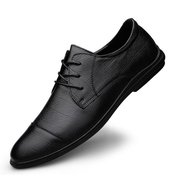 

dress shoes spring autumn men leather black brown derby stylish elegantes casual business office wedding suit daily