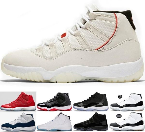 

45 mens 11 and mens womens cap concord and gown 11s basketball shoes unc gamma blue gym red platinum tint with box