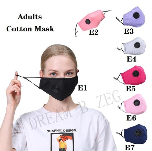 

factory with mouth face mask reusable valve washable anti-dust cotton for adults kids pm2.5 filters breathable protectiv
