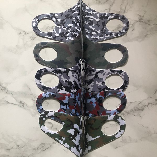 

factory fashion camouflage face mask sponge cloth dustproof camo mascarilla reusable washable protective respirator mult