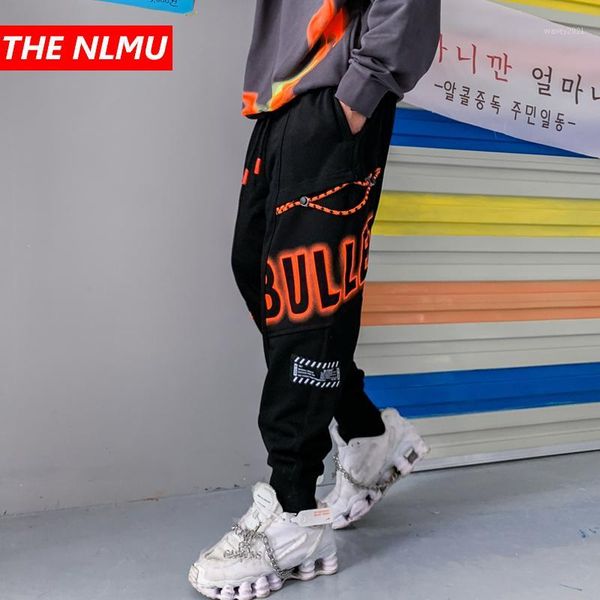 

men's pants hip hop joggers 2021 mens harajuku sweatpants streetwear graffiti letter printing track harem trousers wq1631, Black