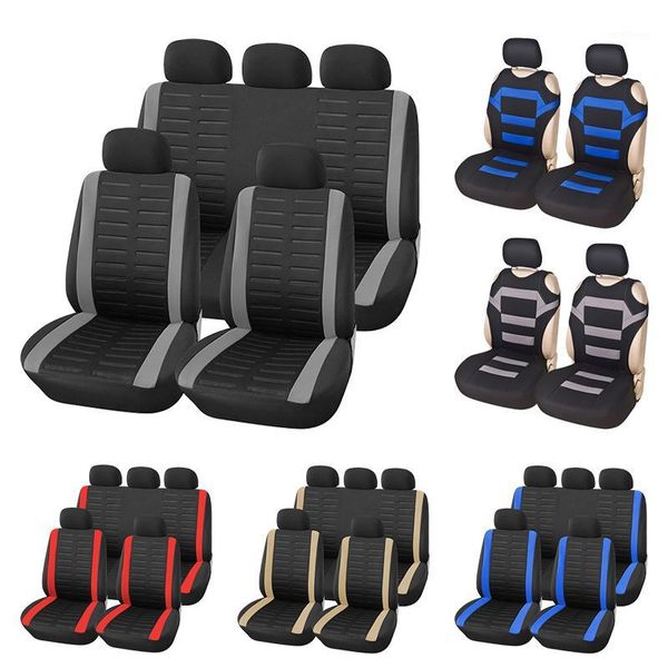 

autoyouth full set car seat cover universal fit 9 pcs front seat covers & split bench cover kit airbag compatible 3d embossed1