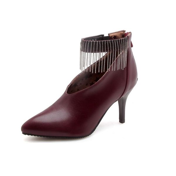 

dress shoes big size pointed stiletto ladies high heels women woman pumps, Black