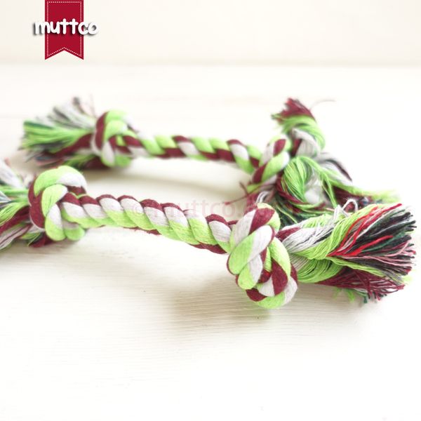 

simple knot wholesale double pet cotton dog rope toy drt-027