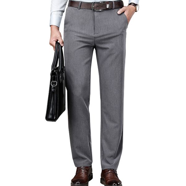 

spring fall down classic pure colors loose in a straight line office business everyday men's, Black