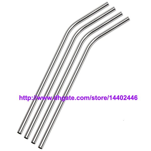 

drinking 100pcs/lot stainless straw steel straws 8.5