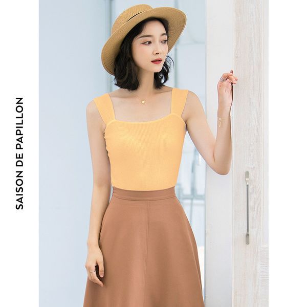 

shirtless knitted vest women's personality and appearance tank woman xia 12