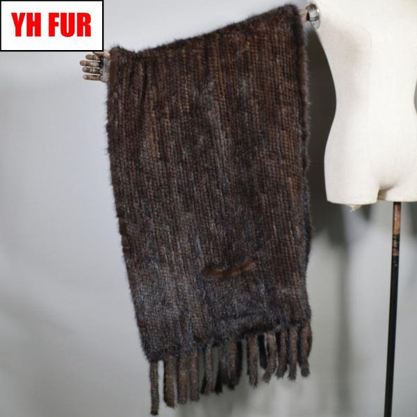 

long style fsahion lady real scarf women 100% natural real shawl tassel knit scarves, Blue;gray