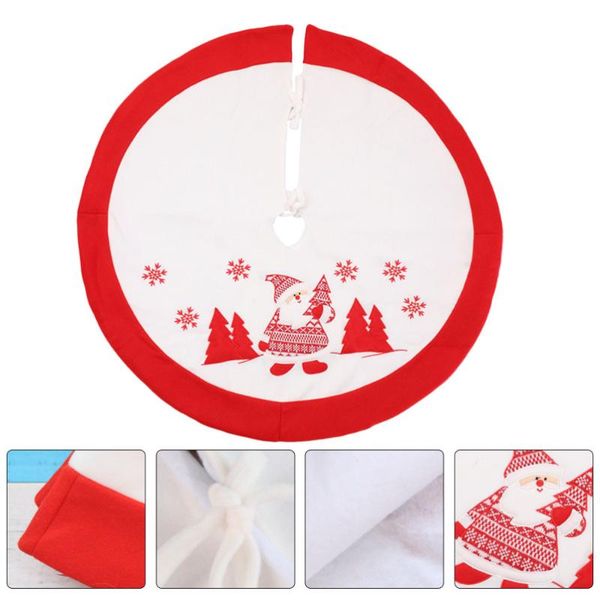 

christmas decorations 1pc pretty classical stylish xmas tree skirt embroidery cover for gift