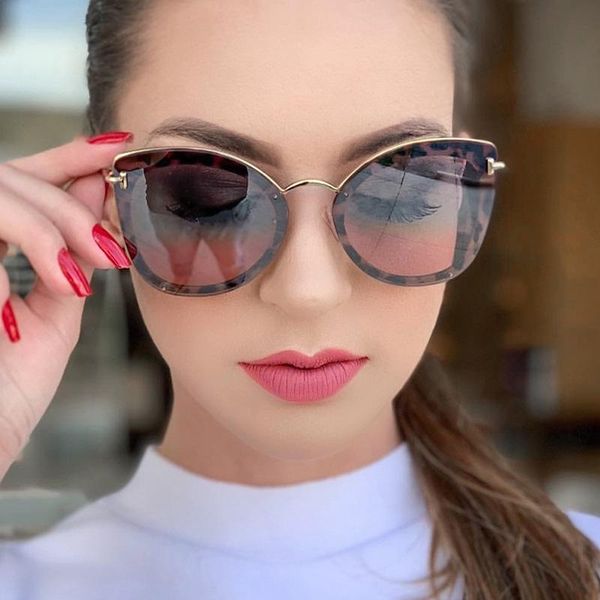 

sunglasses selling cat eye ladies metal craft men large box tide sun glasses uv400, White;black