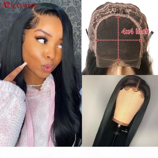 

transparent lace wigs for women brazilian remy straight 13x6 lace front human hair wigs 4x4 closure wig hd wig, Black;brown