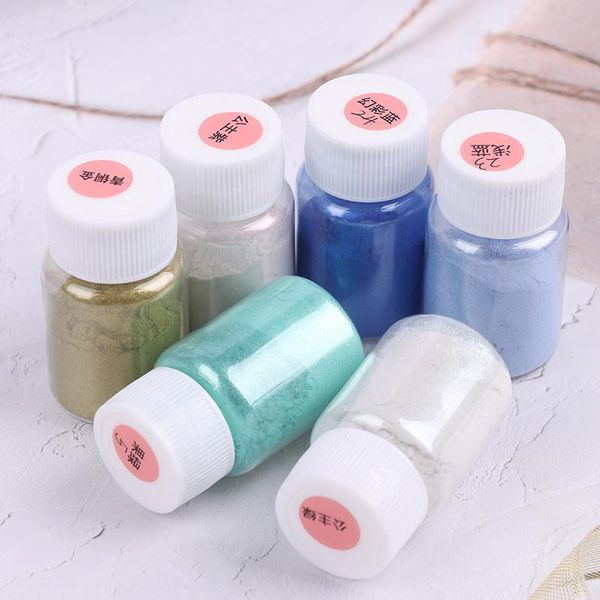 

handmade pearlescent mica stive epoxy resin pearl dye crystal mold soap making, Silver;gold