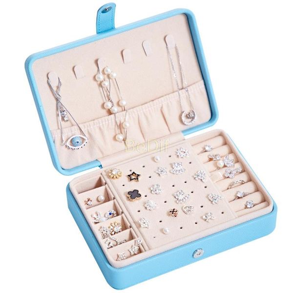 

ювелирная коробка организатор портативные pu водонепроницаемые серьги ожерелье кольца кольца многофункциональные ювелирные изделия только, Pink;blue