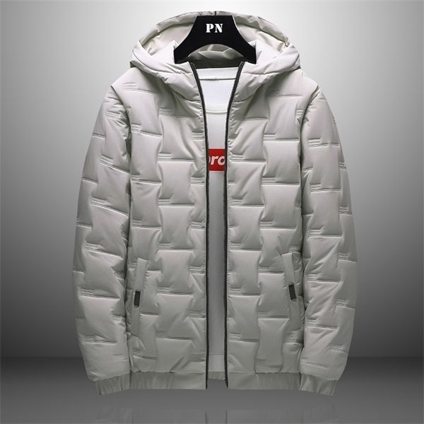 

2020 winter windproof jacket men casual warm thick parkas coat men hooded casual brand padded outwear mens parkas jacket men 4xl q1217, Black