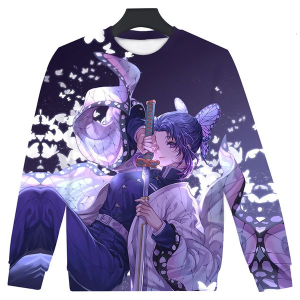 

2021 new anime demon slayer one piece 3d printed hoodies bleach sportswear o-neck sweatshirts cosplay costume hooded coat wm06, Black