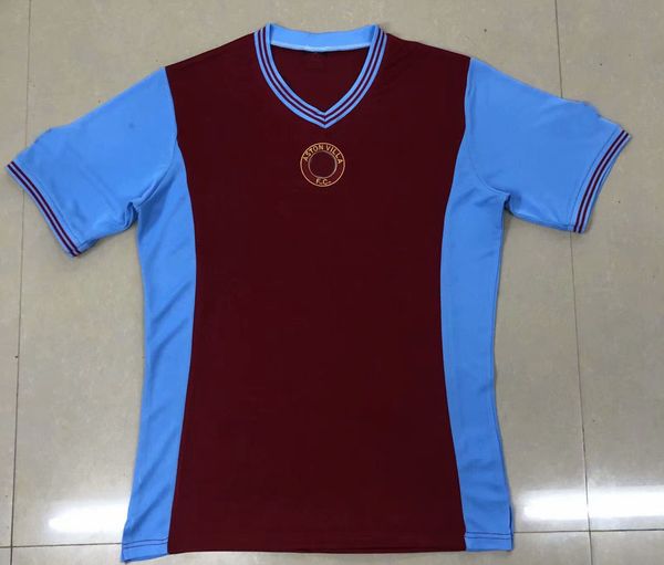 

retro classic 1981 1982 aston soccer jersey home villa 81 82 vintage football shirt, Black;yellow