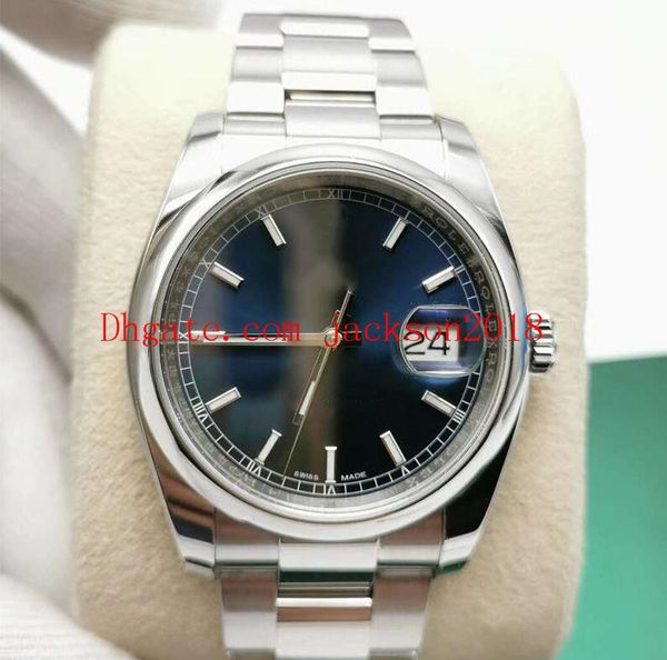 

роскошные часы 116200 116234 116233 36 мм белый циферблат механический автоматический календарь серебряный браслет из нержавеющей стали мужч, Slivery;brown