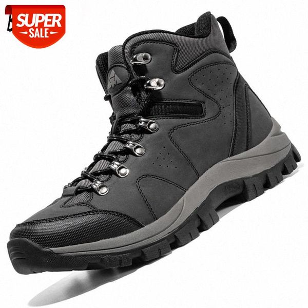 

brand men's boots waterproof leather men ankle boots comfortable breathable men's designer sneakers trend men outdoor shoes #of2t