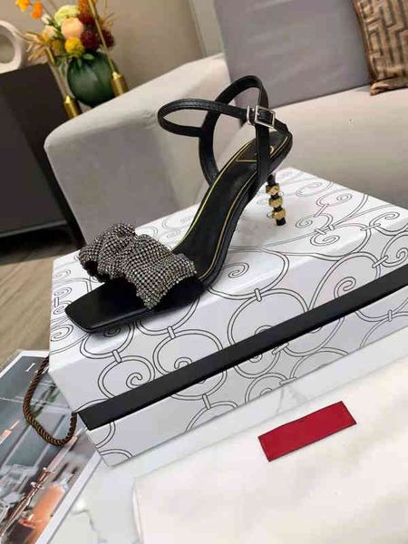 

high luxury casual heels dress shoes and sandals women leather with box good quality size 35-39, Black