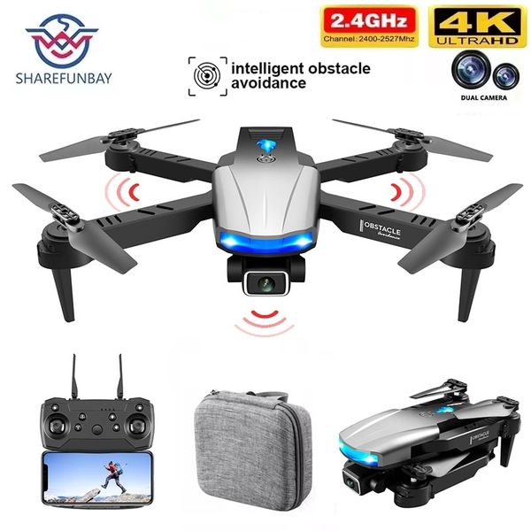 

s85 pro rc mini drone 4k profesional hd dual camera fpv drones with infrared obstacle avoidance helicopter quadcopter toy