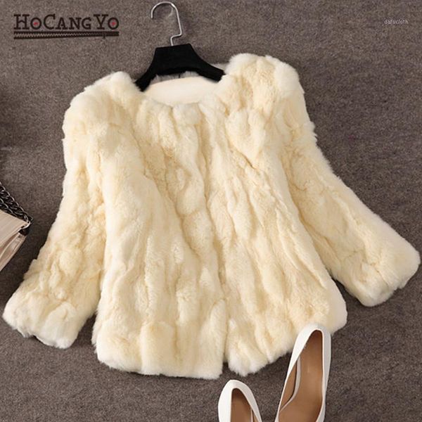 

hcyo autumn winter women short coat plus size three quarter covered button slim fur coat casual jacket woman short warm1, Black