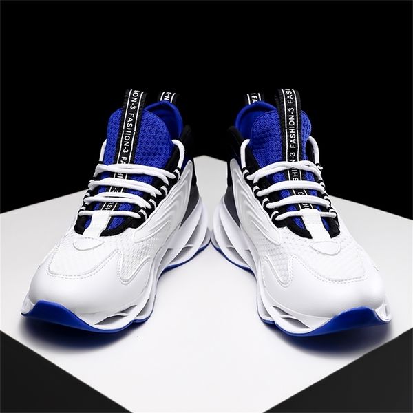

new arrival blade mens running shoes damping men sneakers breathable sports male shoes white blue man athletic walking fitness 8