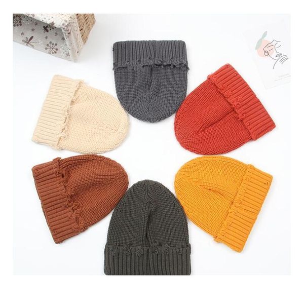 

winter woolen warm knitted hat for women hip pop beanie fashion trendy men casual ski soft caps hair acc jlljds