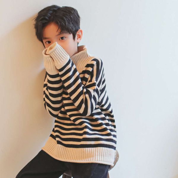 

2020 and autumn winter turtleneck new boys' children's wear fashion t-shirt for boys pdxx, Blue