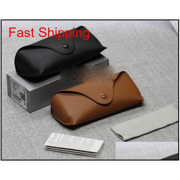 

wholesale full style black sun glasses case retro brown leather sunglasses box discount fas qylzwd dh_seller2010