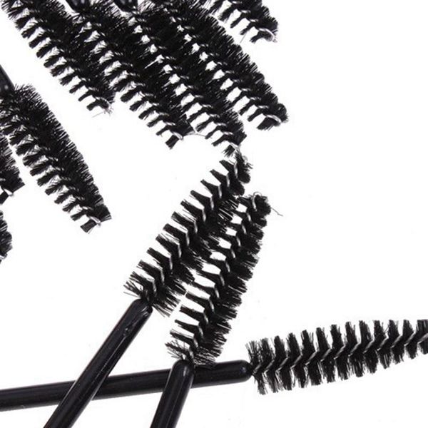 

brainbow 30pcs/pack disposable eyelash brush eye lashes curler comb eyebrow brushes long rod can be bent mascara brush make up q wmtobm, Silver