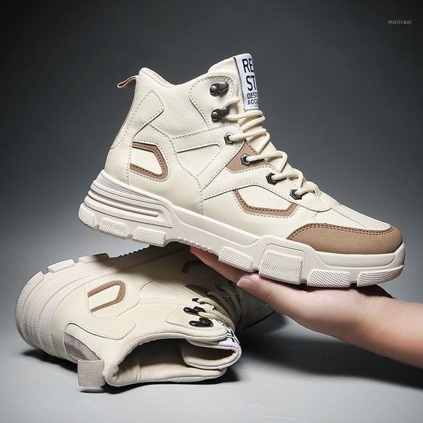 

nice new men boots ankle rubber combat boots men sneakers casual shoes outdoor work safety chaussure homme1, Black