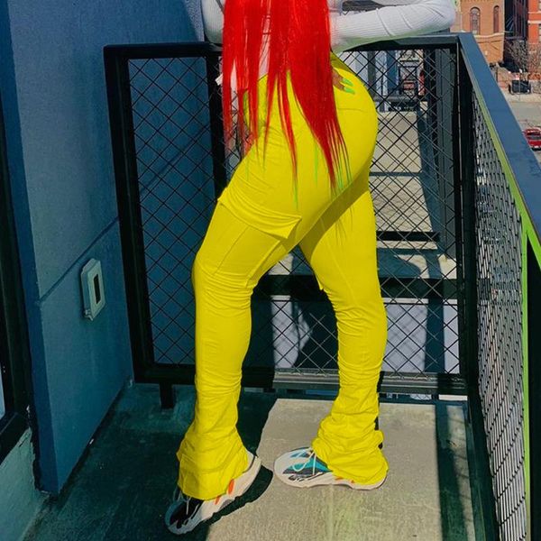 

2021 stacked sweatpants women clothes streetwear joggers high waist trousers ladies stacked leggings female ruched pants, Black;white