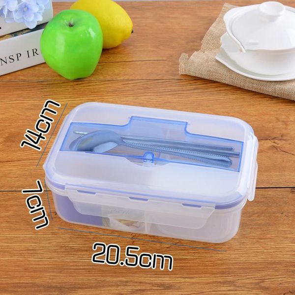 

1000ml lunch box 3 cell портативных контейнеры для пищевых продуктов микроволновой печи bento box с soup bowl закуска экологию bbyfwz wrhome