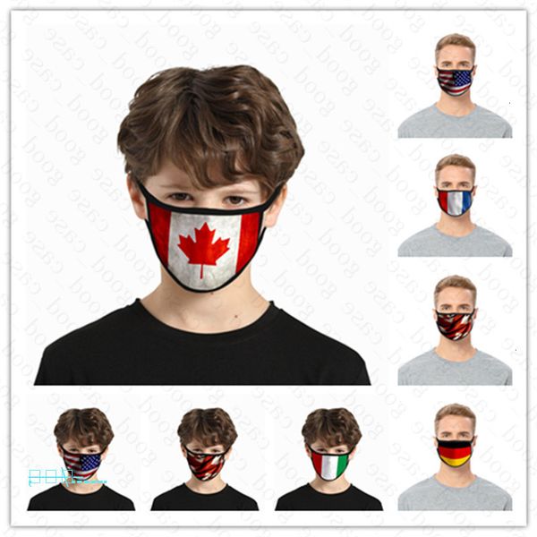 

factorydh5camerican cartoon printed 3d national flag face masks washable outdoor ultraviolet-proof dustproof mouth-muffle ad