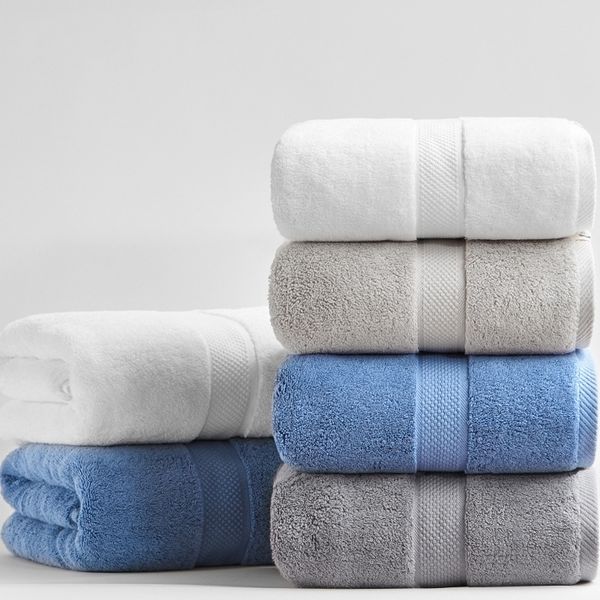 Espessado 100% algodão banho toalha 80 * 160 cm 800g luxo para adultos toalha de praia banheiro extra grande sauna para casa toalha hote 201216