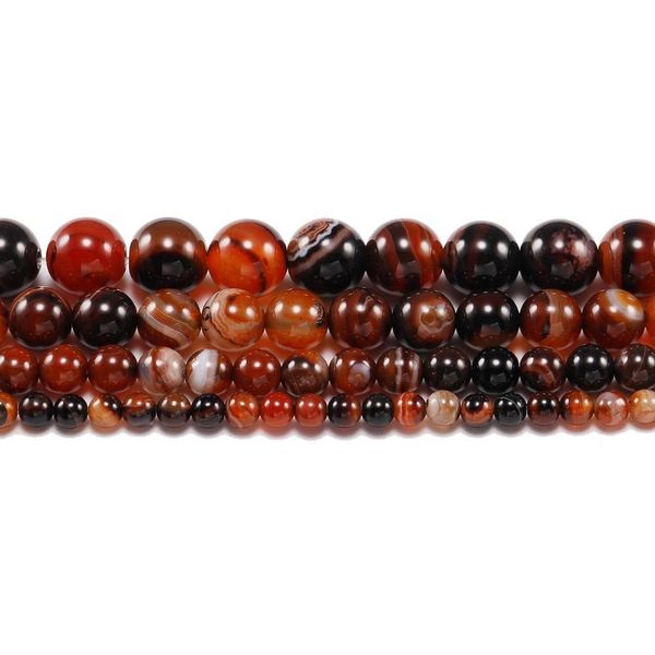 

bulk wholesale 4 6 8 10 12 mm claret natural stone stripe agates onyx round loose beads for jewelry making diy h bbyazf