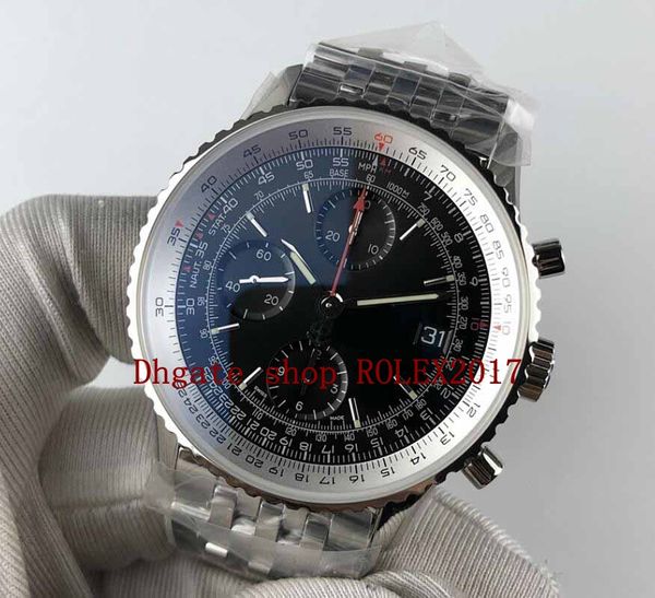 2021 черный белый синий циферблат 41 мм мужская лучшая фабрика KOR 316L ETA 7750 Автоматическая внешняя смотришь хронограф мужские спортивные наручные часы