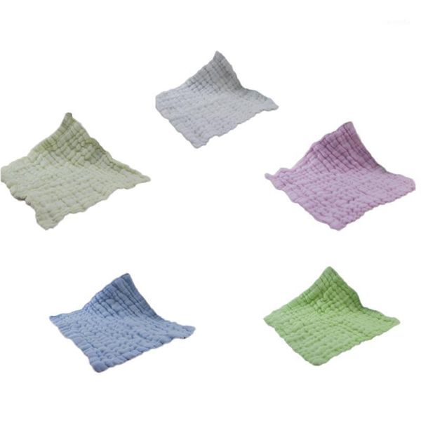 

6 layers baby bibs gauze newborn face towel cotton kids wash cloth handkerchiefs infant feeding saliva towel1, Slivery;white